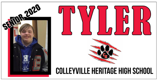 Custom Senior 2020 Banner 2x4 with Grommets image 0