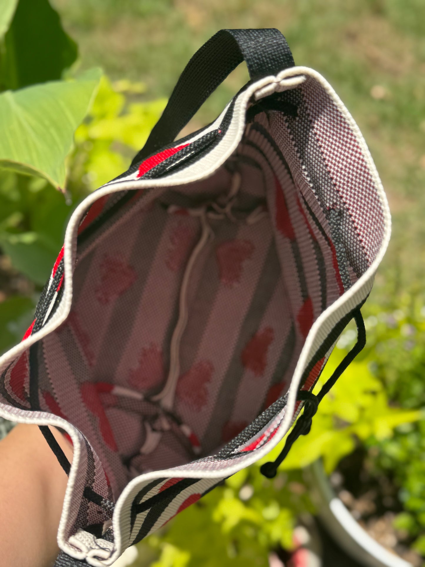 STRIPED CROSSBODY BAG image 1