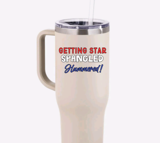 J4 Star Spangled Hammered 40 oz Cup image 0