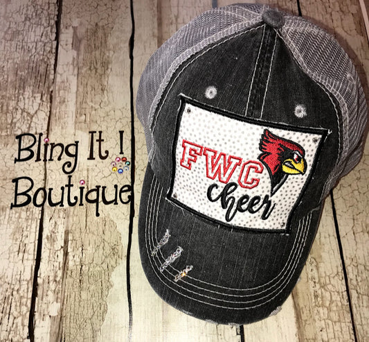FWC Cheer Distressed Trucker Cap image 0