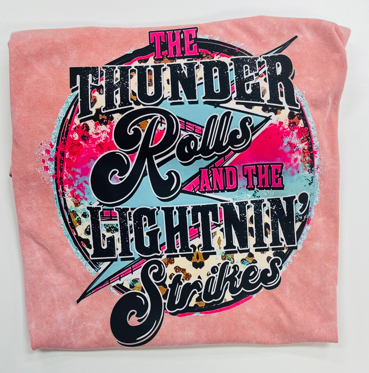 Thunder Rolls, Lightnin' Strikes Comfort Colors Tee image 0