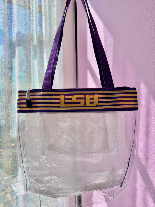LSU CLEAR TOTE BAG image 0