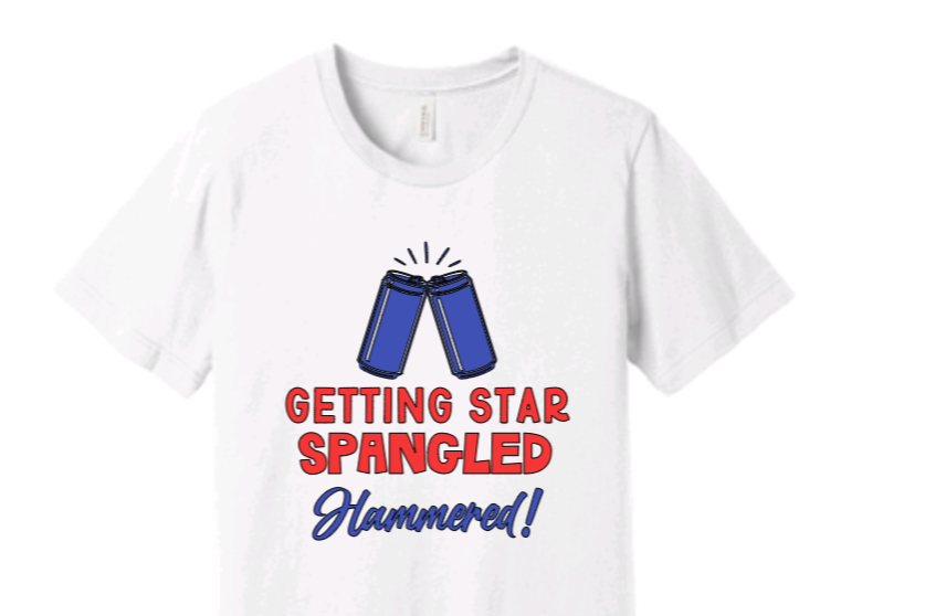 J4 Star Spangled Hammered Unisex Tee image 0
