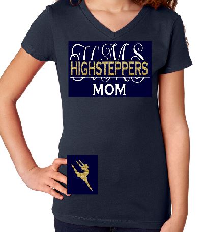 HMS Highsteppers Mom V Neck Fitted image 0