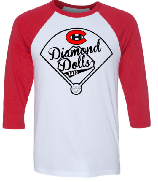 CHHS Diamond Dolls Unisex Raglan image 0