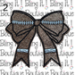 FOOTBALL BOW PATCH image 1