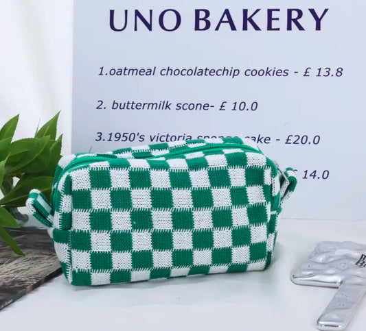 Checkered Pencil Bag image 0