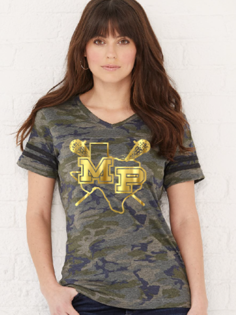 MP Lacrosse Ladies Camo V Neck image 0