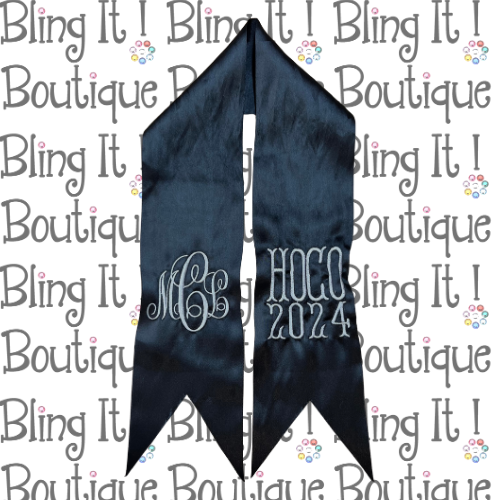 HOCO Embroidery Floral Sash image 1