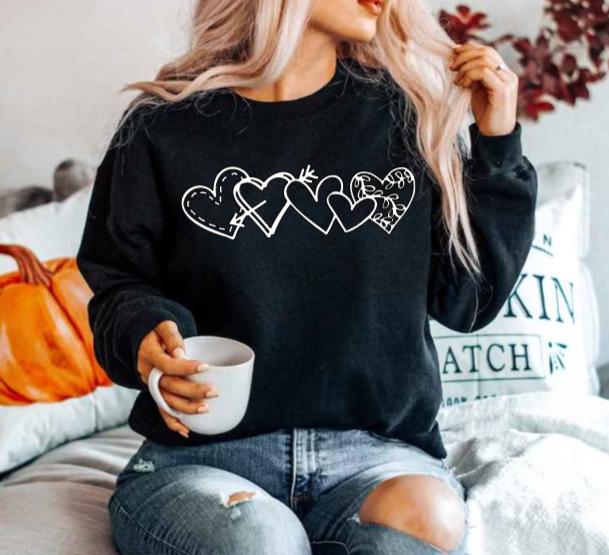 Chained Hearts Sweatshirt image 4