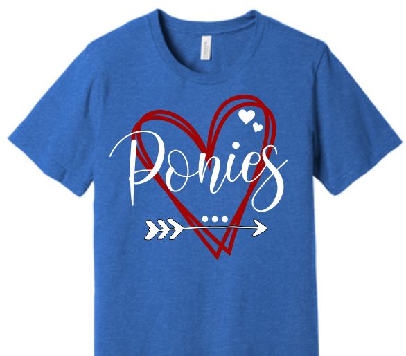 GMS Ponies Bella Canvas Tee image 0