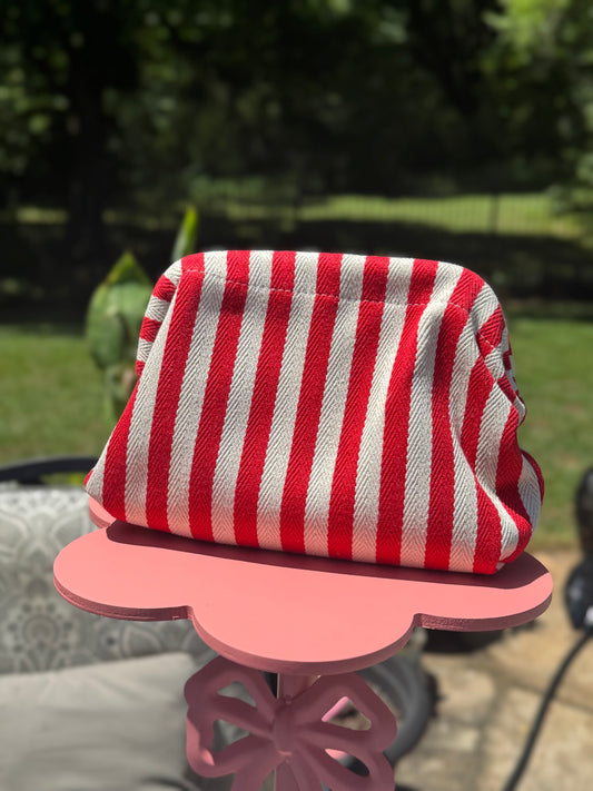 STRIPED CLUTCH image 0