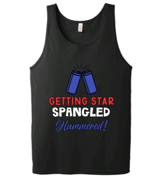 J4 Star Spangled Hammered Men's Tank image 1