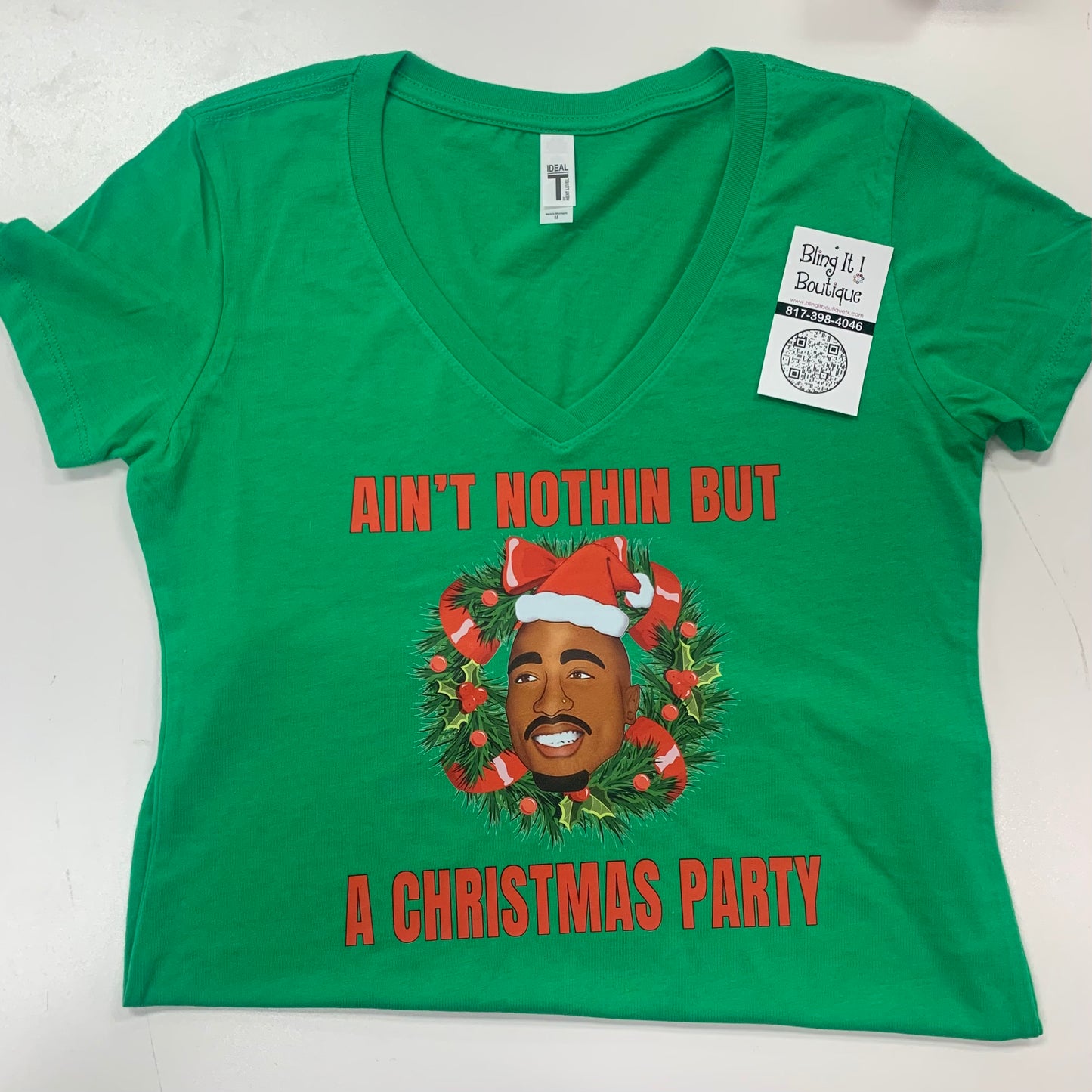 Ain't Nothing But A Christmas Party Tee image 0