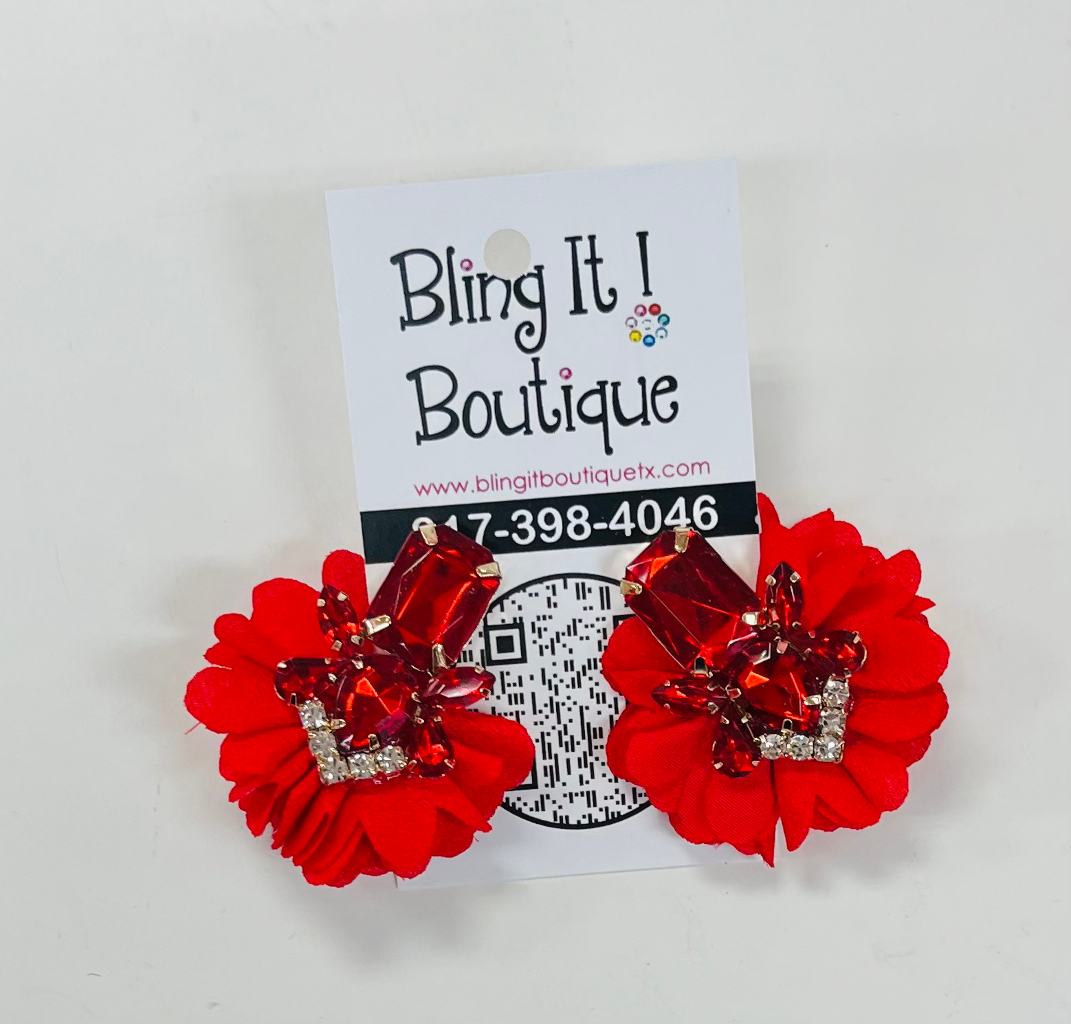 The Rhinestone Flower Earring Collection image 3