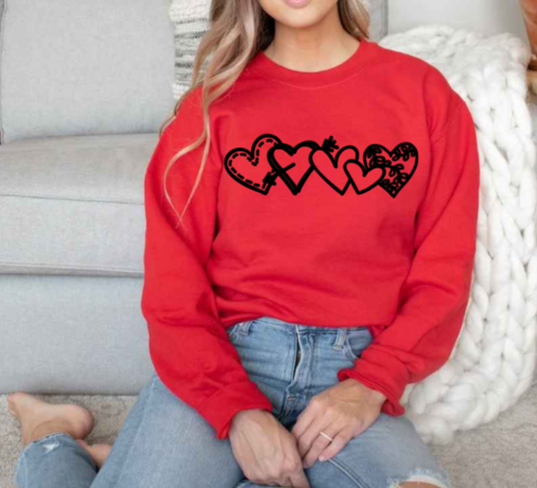 Chained Hearts Sweatshirt image 3