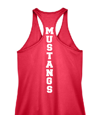 GHS Tennis Ladie's Red Dri Fit Tank image 1