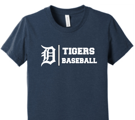 DT Bella Canvas Heathered Navy Tee image 0