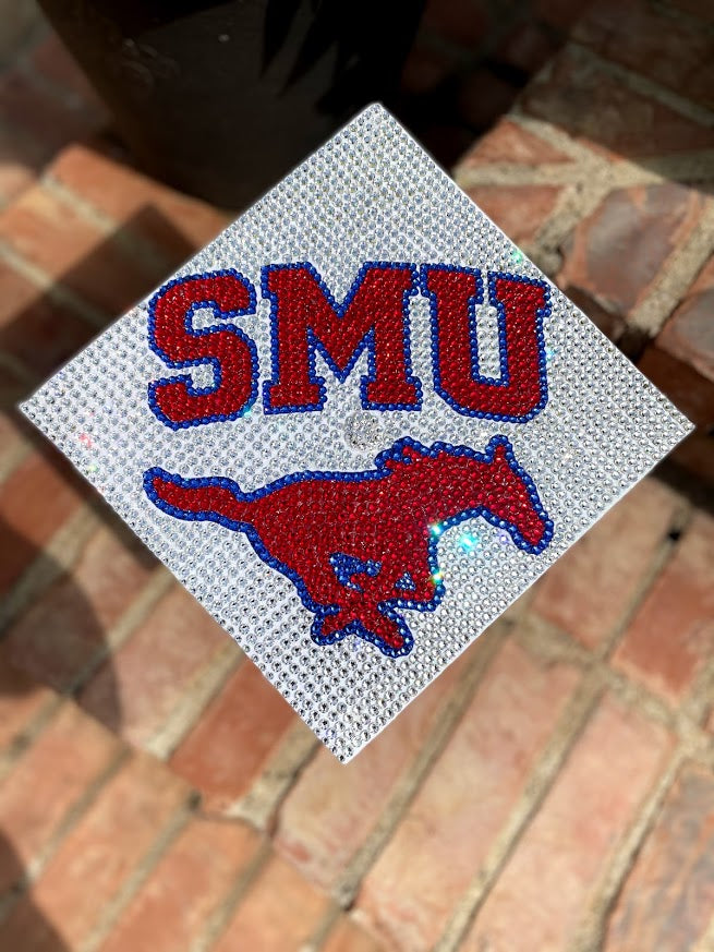Custom Graduation Cap with Rhinestones image 0