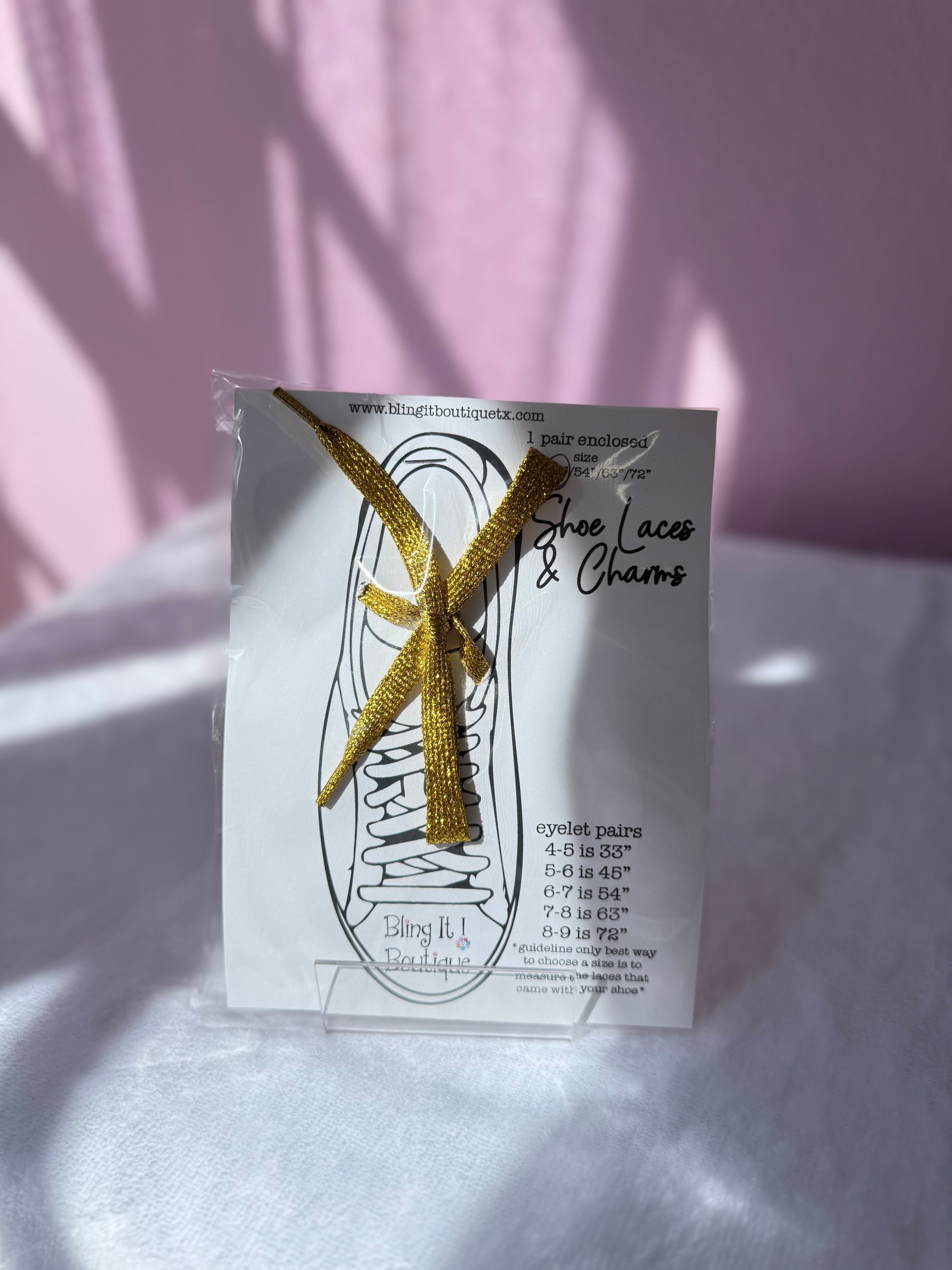 METALLIC SHOELACES image 1