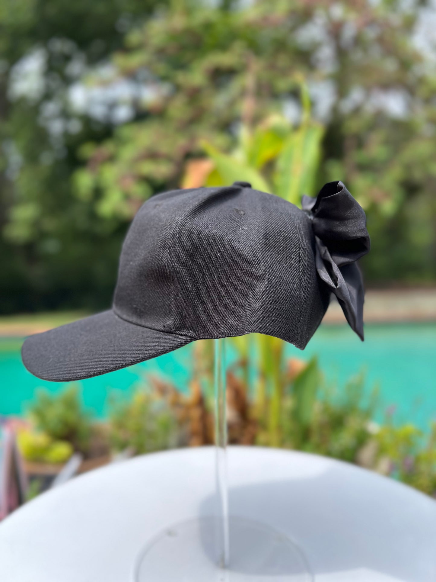 SATIN BOW CAP image 1