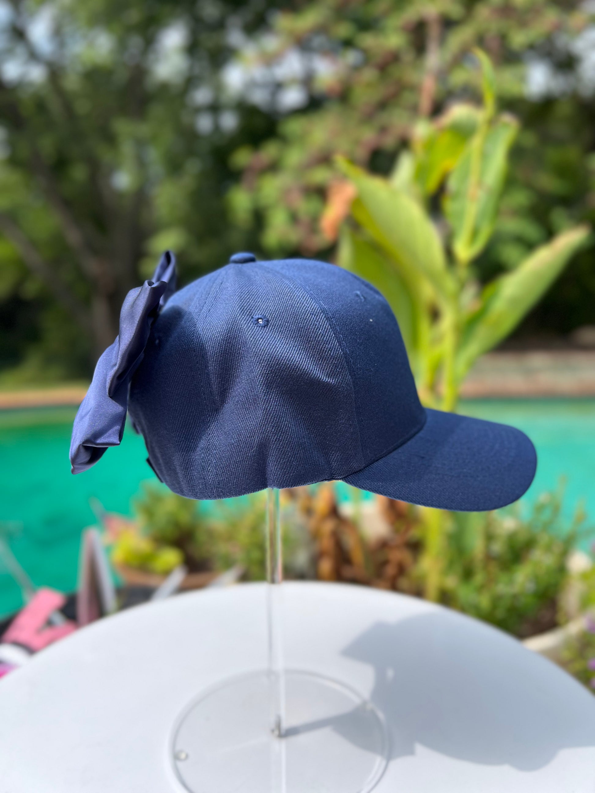 SATIN BOW CAP image 5