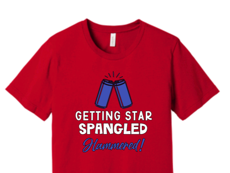 J4 Star Spangled Hammered Unisex Tee image 1