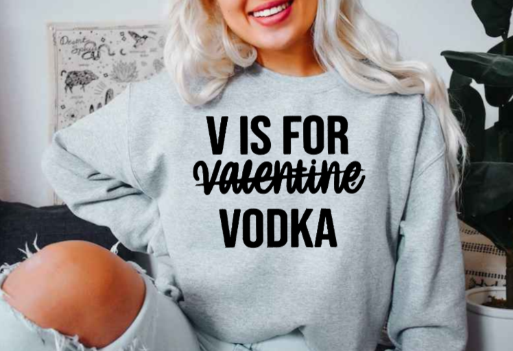 V is For Vodka Sweatshirt image 5