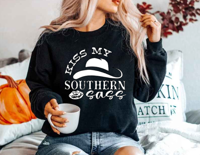 Kiss my Southern Sass (T-shirt & Sweatshirt) image 2