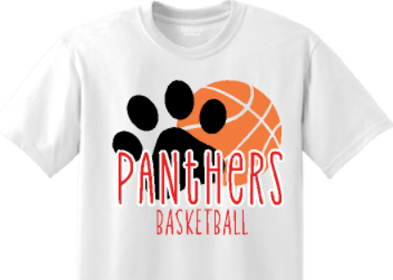 CHHS Basketball T-Shirt Paw image 0