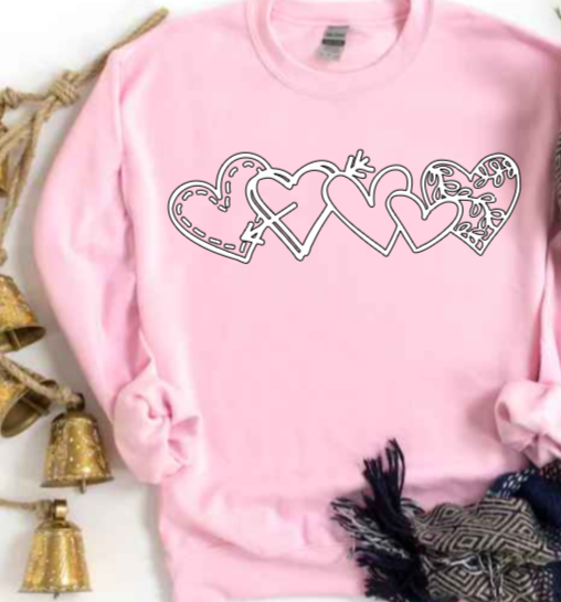 Chained Hearts Sweatshirt image 5