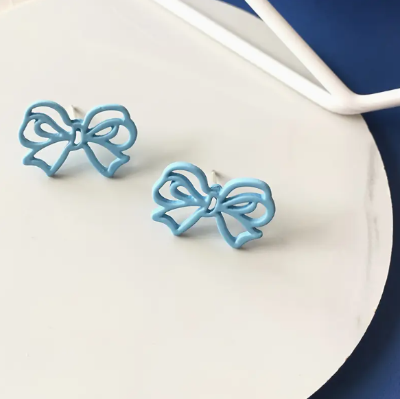 Baby Blue Stud Earrings image 0