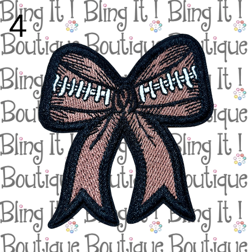 FOOTBALL BOW PATCH image 3