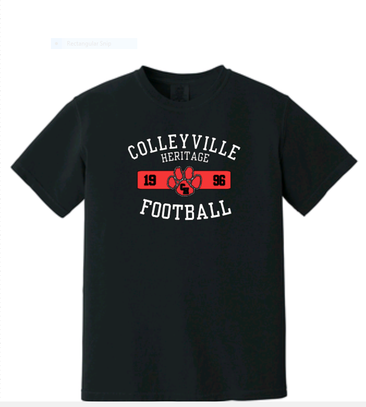 CHHS Comfort Colors Retro Football Tee image 1