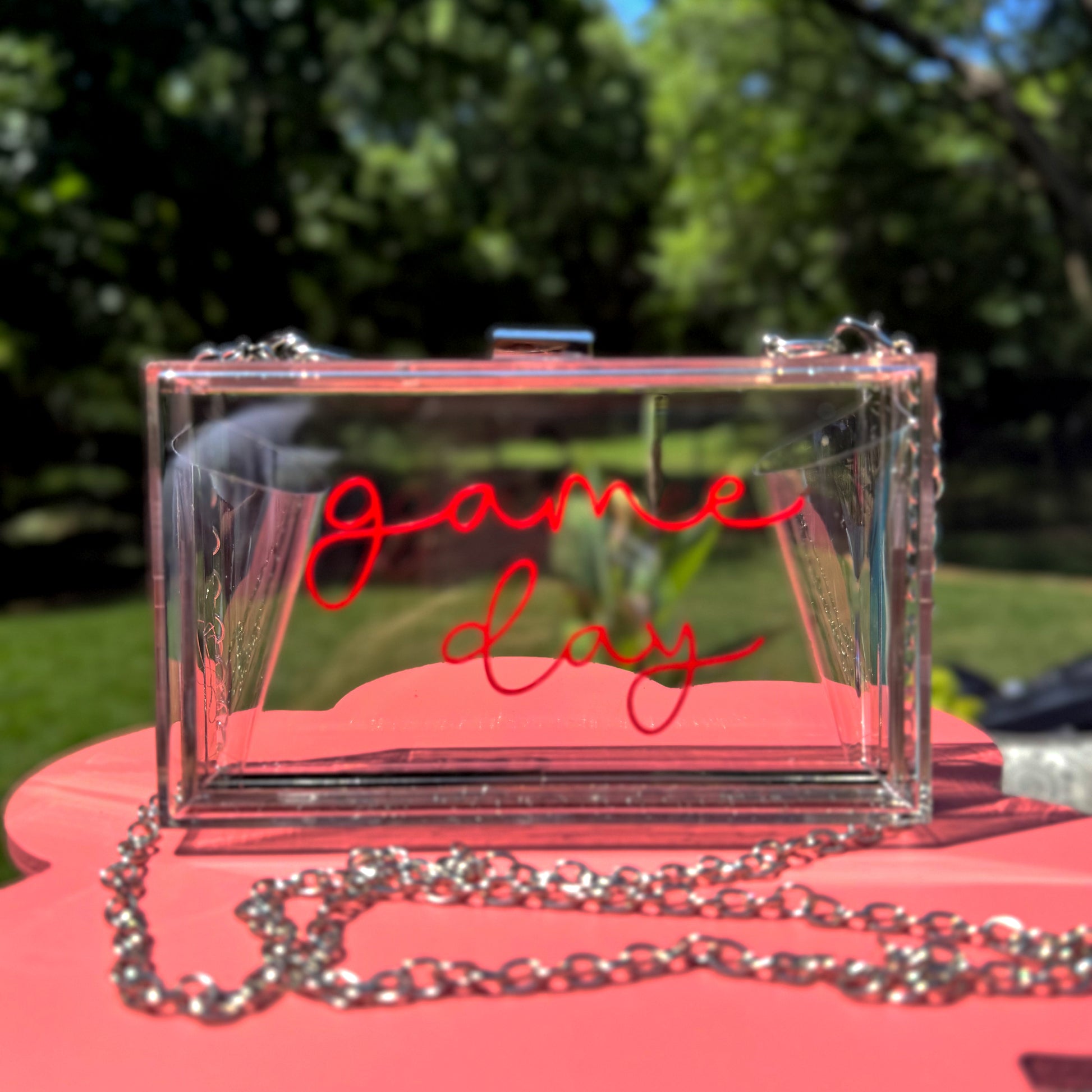 GAME DAY CLEAR RECTANGLE PURSE image 0