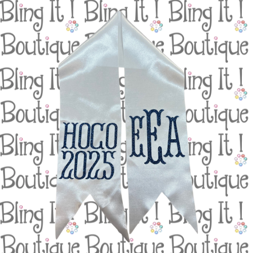 HOCO Glitter Floral Sash image 2