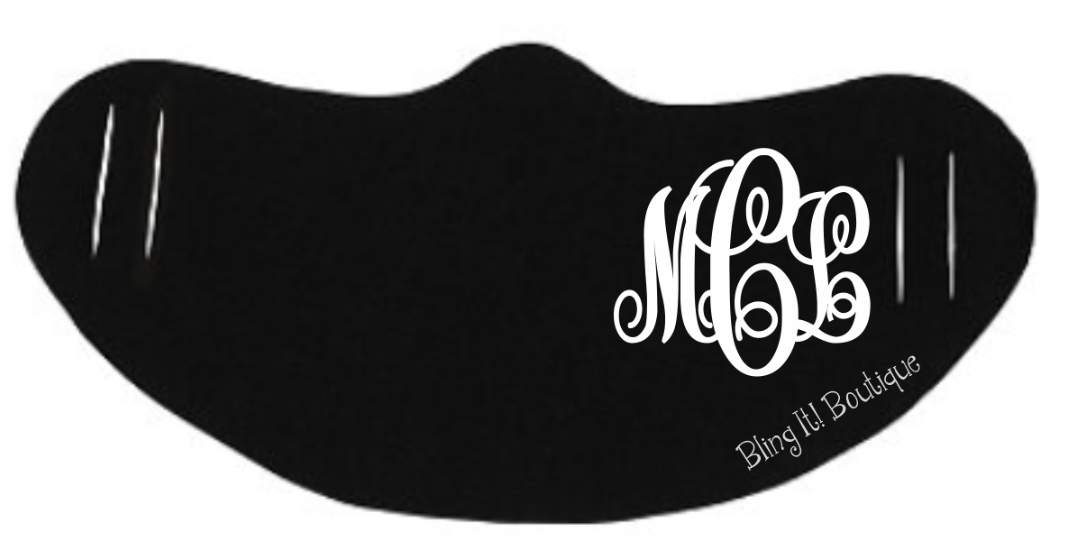 Monogrammed Face Mask/Guard image 1