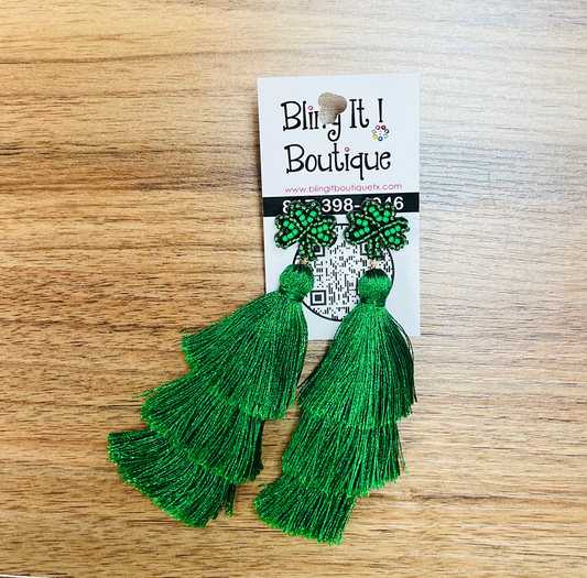 Tassel Shamrock earrings image 0