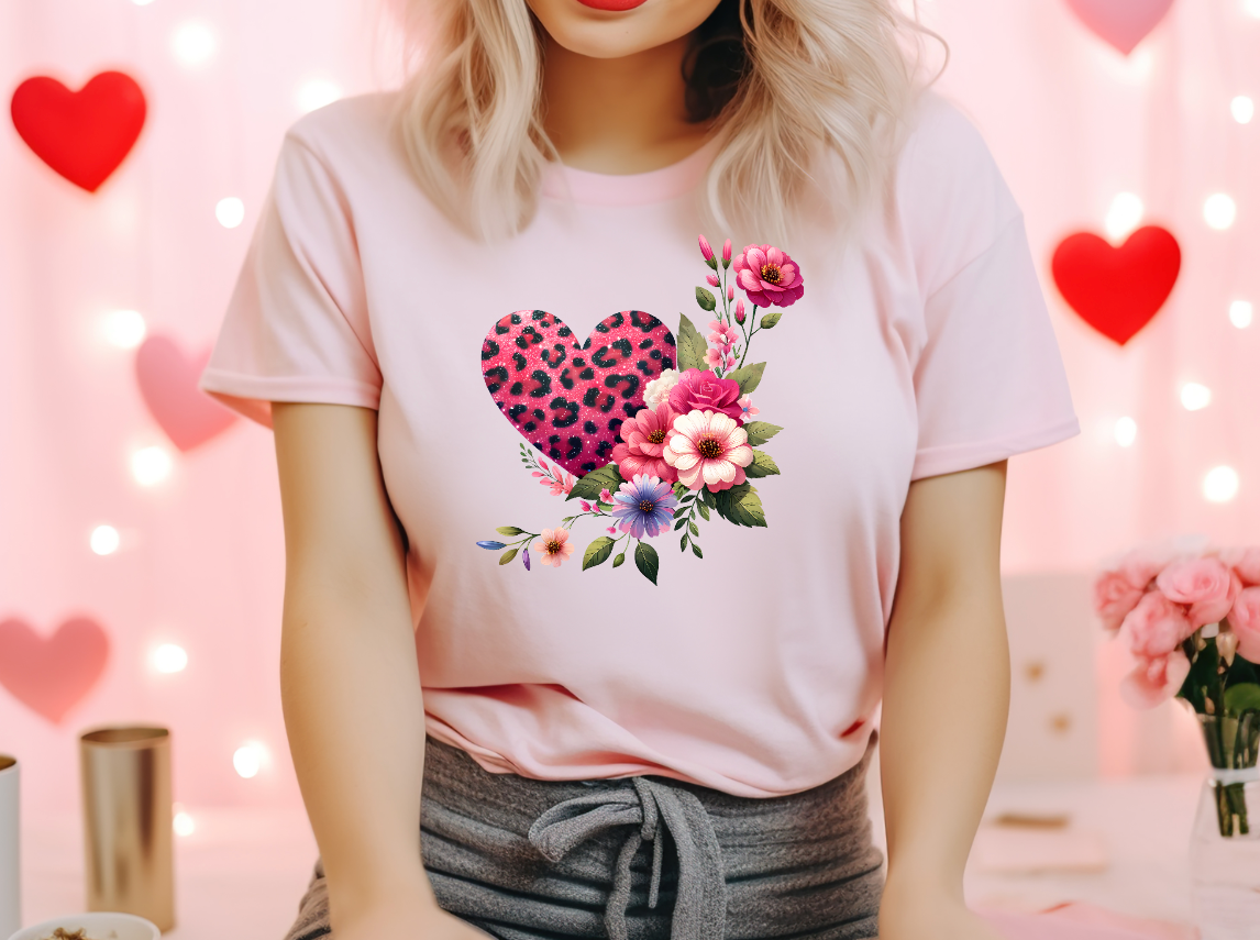 Floral Heart T-Shirt image 0