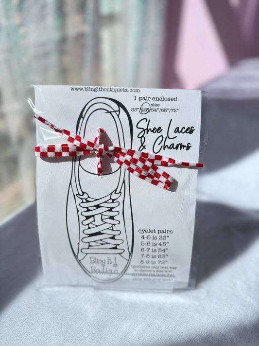 CHECKERED SHOELACES image 0