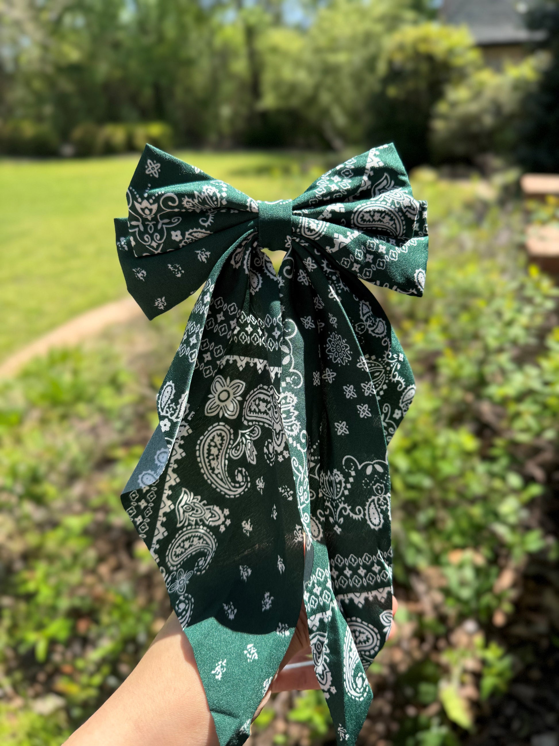 Bandana Print Bow image 2