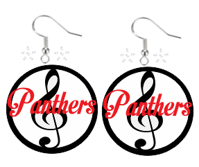 CHHS Band Acrylic Earrings image 0