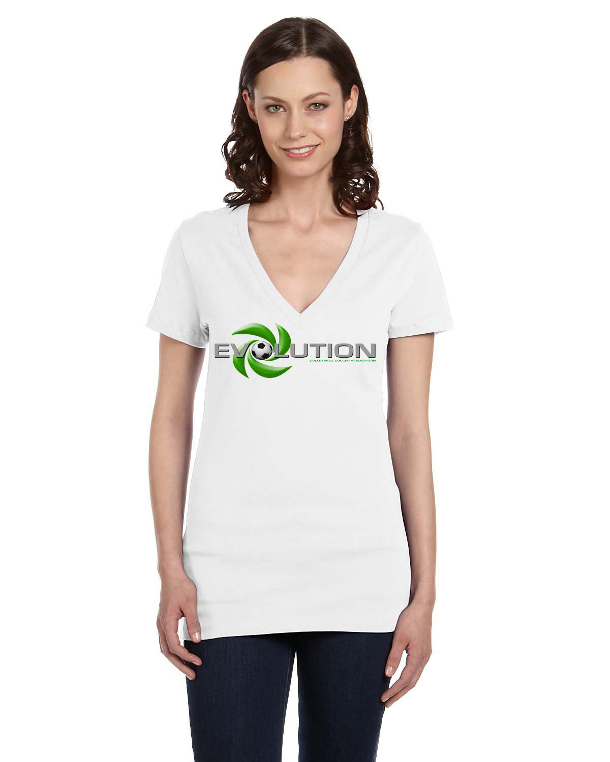 Ladies V-Neck (4 colors) Customize - extra charge image 2