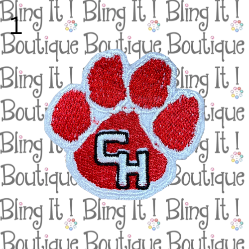 EMBROIDERED CHHS PAW PATCH image 0