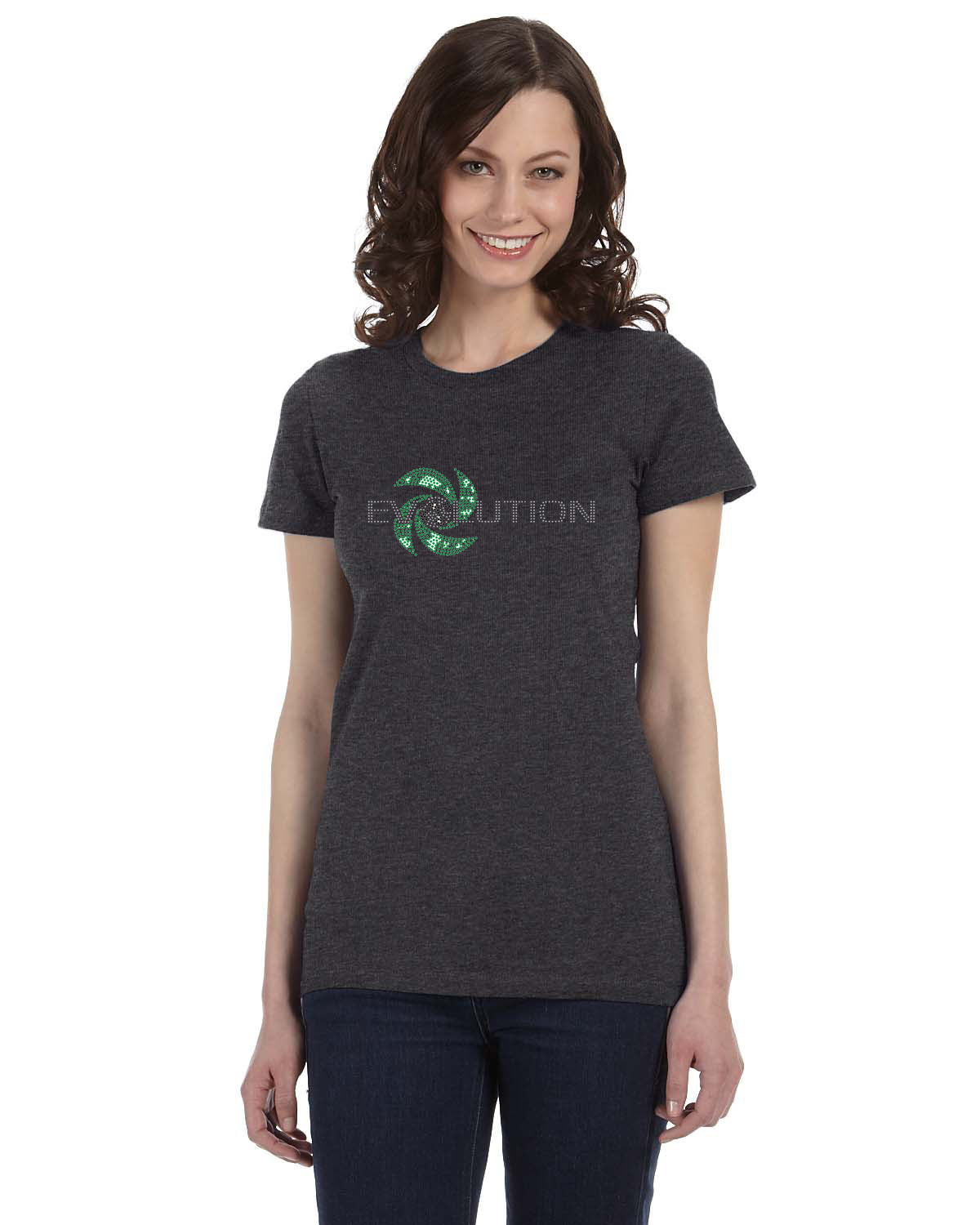 Ladies Crew BLING   (5 colors) Customize - extra image 2