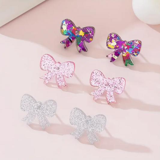 Bow Stud Earrings image 0