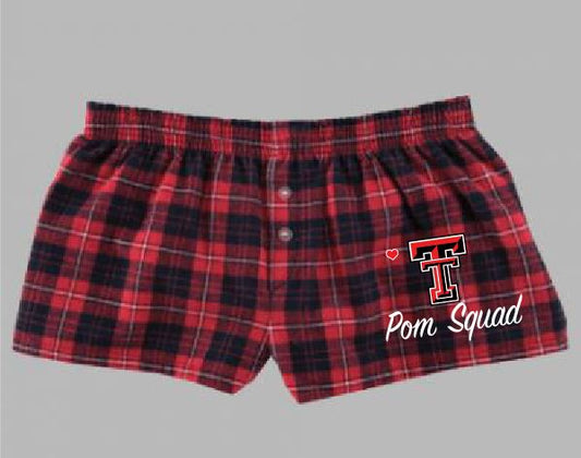 Texas Tech Plaid Bitty Boxer Shorts image 0