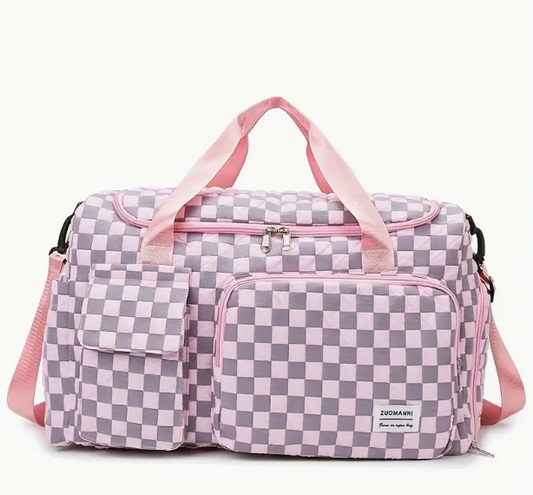 Checkered Duffel Bag image 0