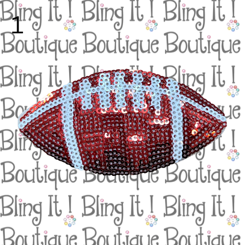 SEQUIN FOOTBALL PATCH image 0