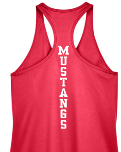 Ladie's Red Dri Fit Tank image 1